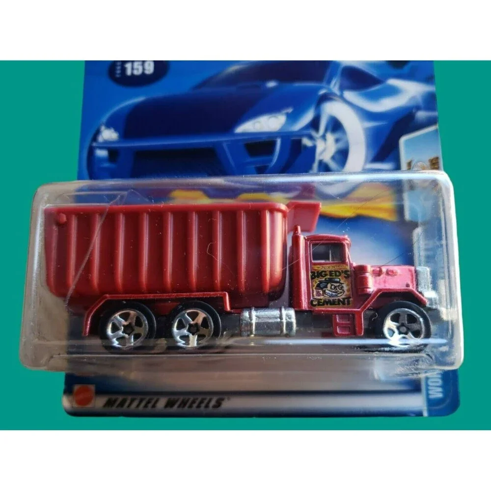 2003 Hot Wheels PETERBILT DUMP TRUCK Red #159 WORK CREWSERS 5/10 ZAMAC Big Ed's